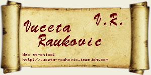 Vuceta Rauković vizit kartica